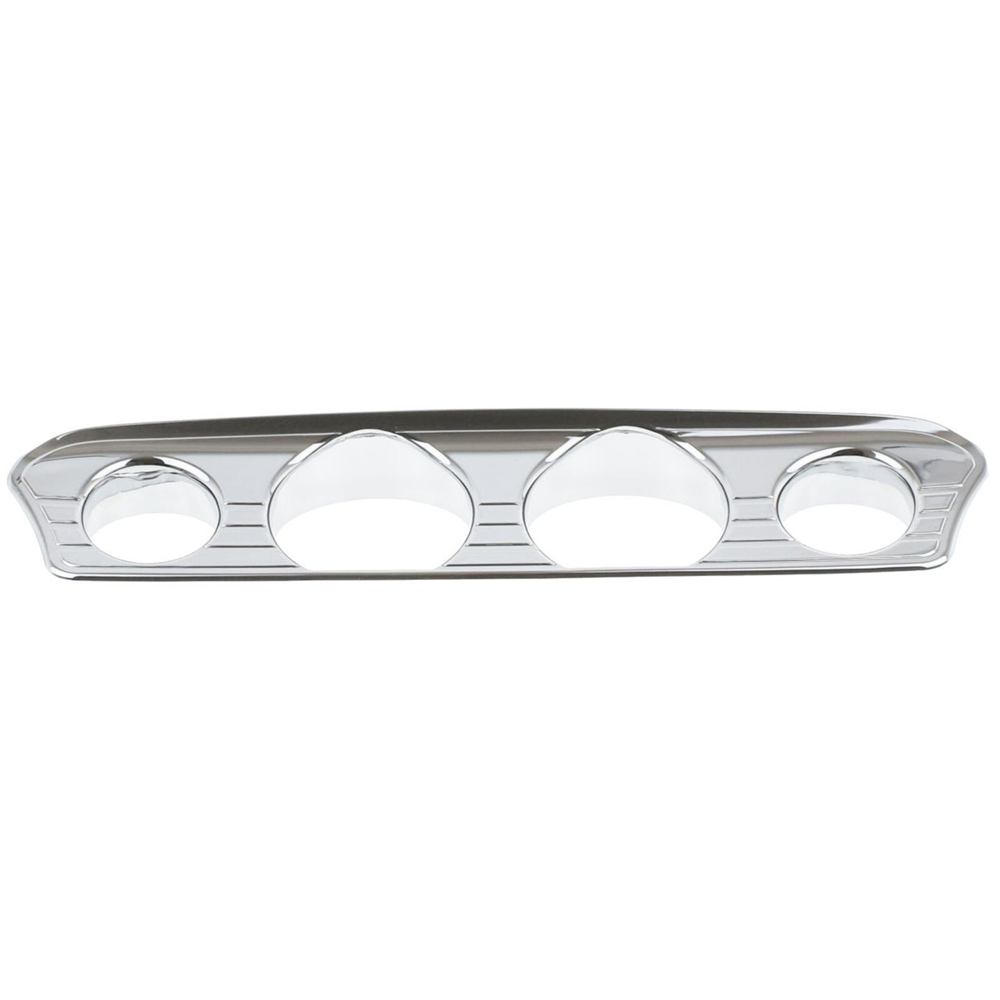 Chrome Tri-Line Gauge Trim Covers Fit For Touring Electra Street Glide 2014-2023