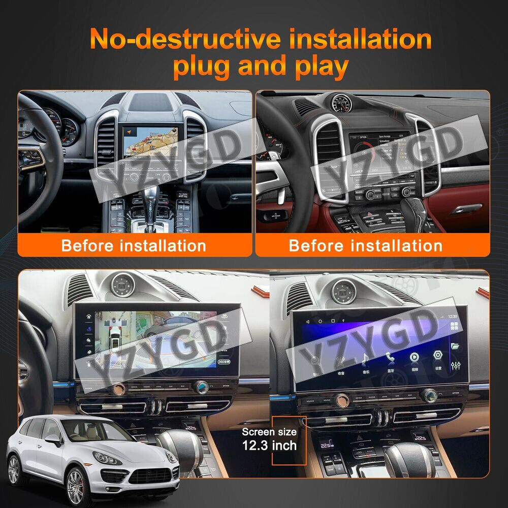 12.3for Porsche for Cayenne 2010-2017 Carplay Car Radio 2Din Receiver 64GB Screen