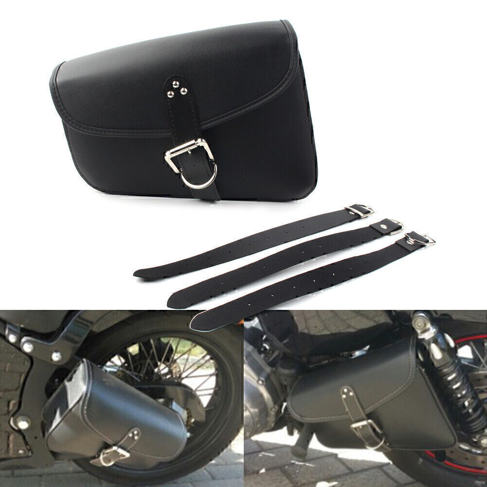 PU Leather Saddlebag Saddle Bag for Harley Sportster Iron 72 883 1200 Left Side