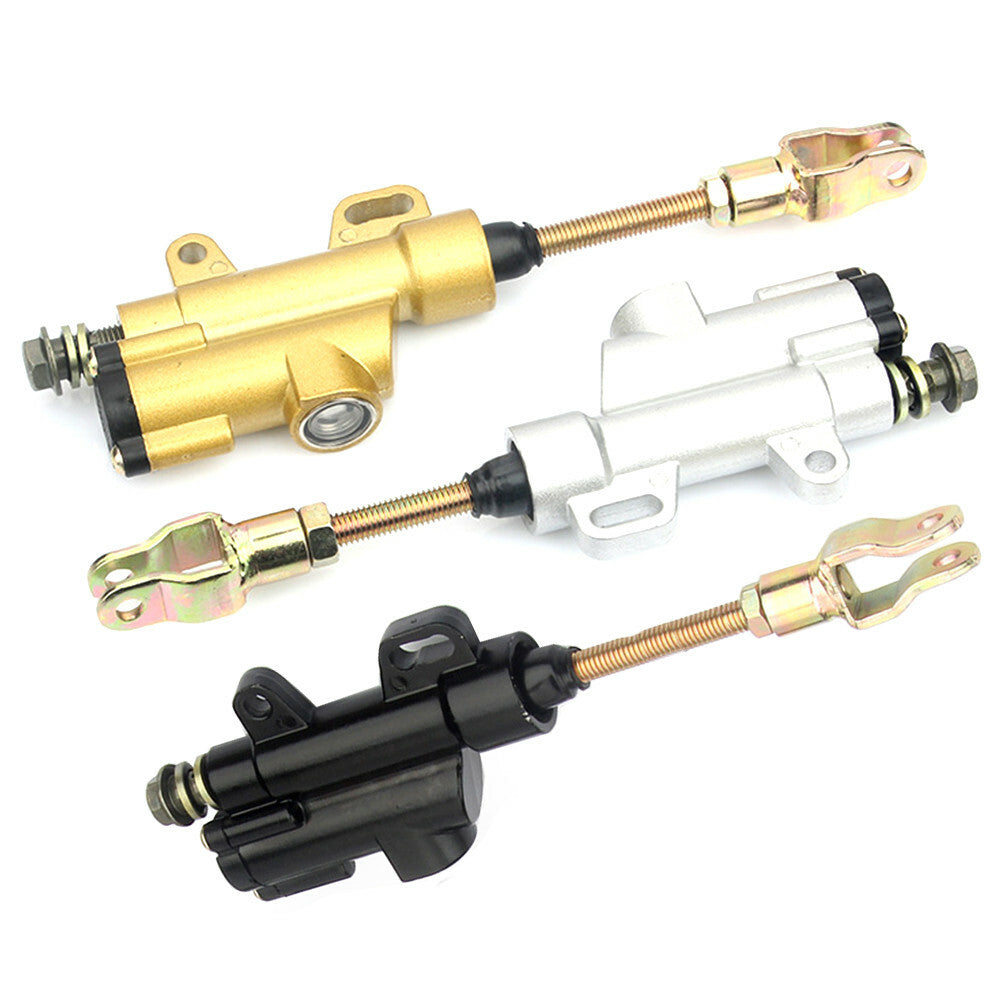 Silver Rear Hydraulic Brake Master Cylinder 50 125cc PIT Dirt Bike ATV Accessory