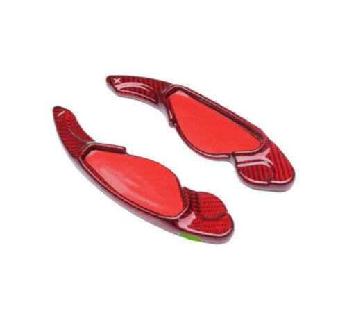 Dry Carbon Fiber Steering Wheel Shift Paddles for Jaguar E-PACE 2018-2023 Red 2X