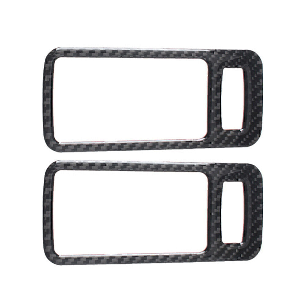 Carbon Fiber Interior Door Handle Bowl Trim Cover for Ford for Mustang 2009-13 Pair