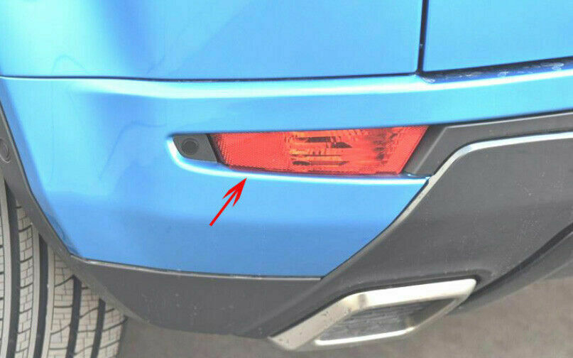 Fit for Range Rover Evoque 2012-2019 Chrome ABS Rear Fog Light Lamp Frame Trims