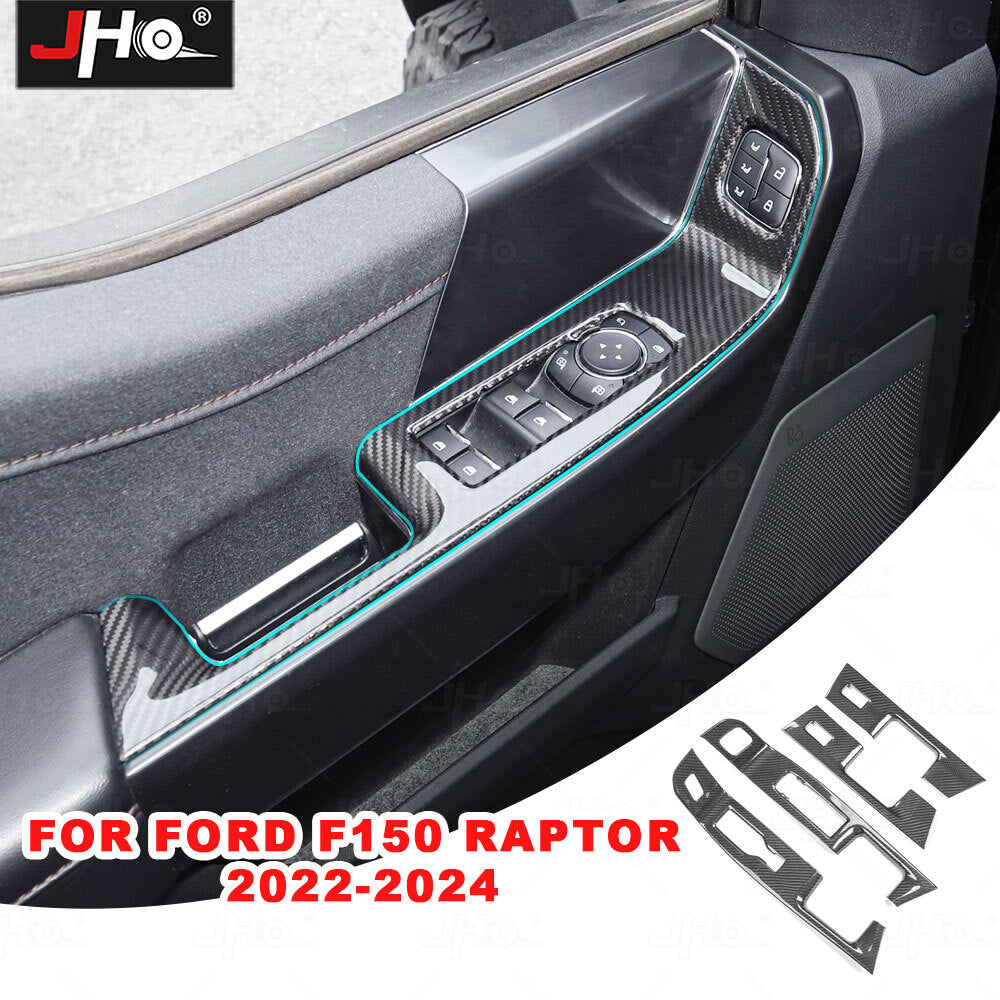 Window Glass Lift Control Switch Frame Door Handle Cover for Ford F150
