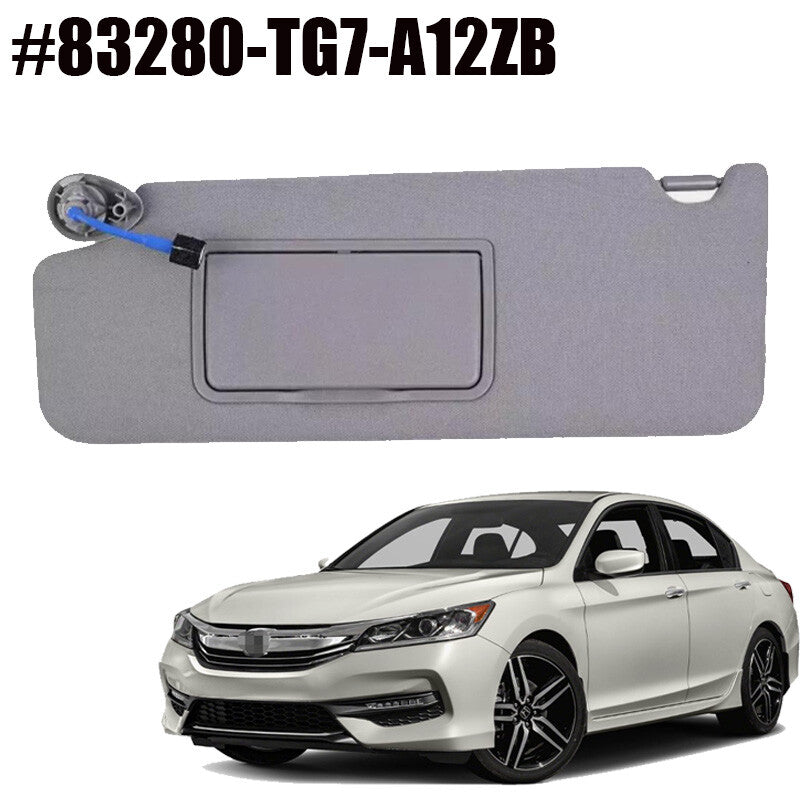 Sun Visor Shade Driver Left Gray with lighted 83280TG7A12ZB for Honda 2017-2021