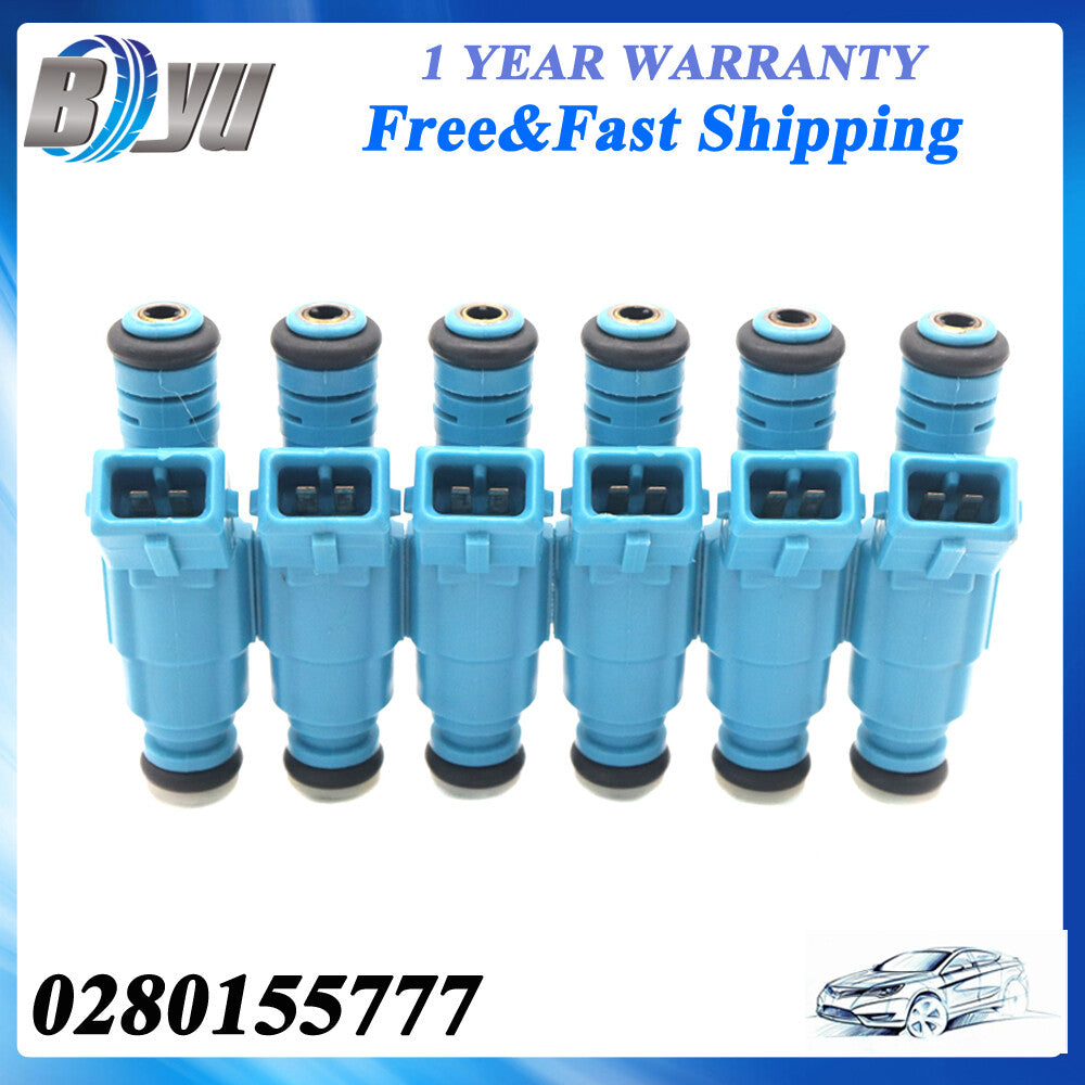 6PCS FUEL INJECTOR for HOLDEN STATESMAN COMMODORE VG ute 3.8L V65.0L 0280155777