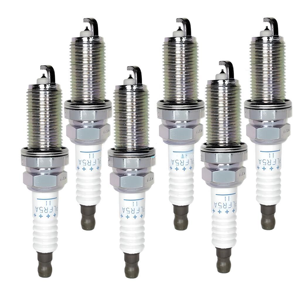 22401-5M015 6-piece spark plug set for Equatorial Frontier Quest Maxima Altima PLFR5A11