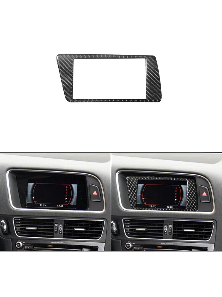 Carbon Fiber Central Control Display Panel for Audi Q5 2009-2017