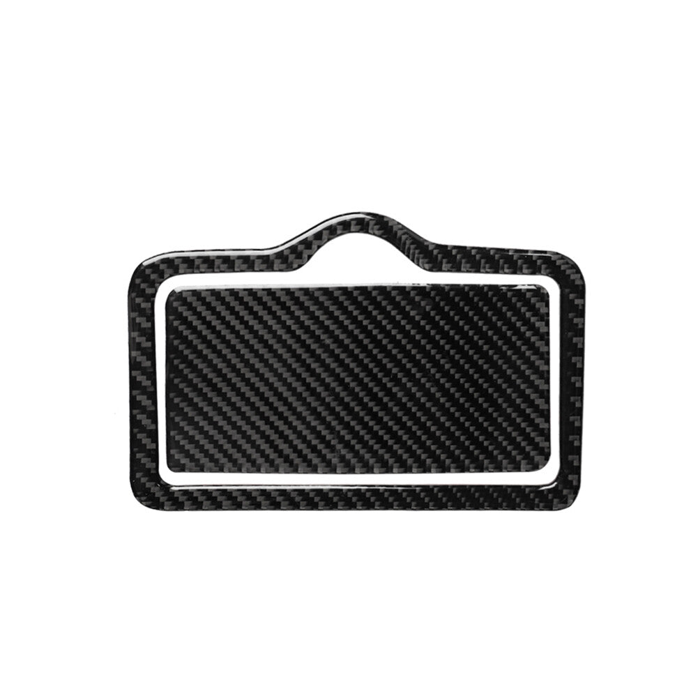 Rear Drain Cup Panel Trim Interior Carbon Fiber Sticker for Audi Q7 2016-2019