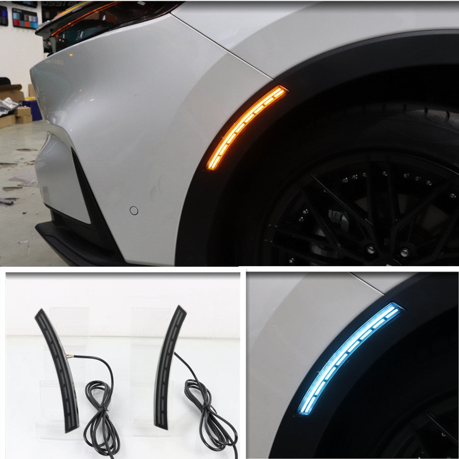 for Honda CR-V CRV 2024 Car Body Front Side Fender DRL LED Signal Light Kit Lamp