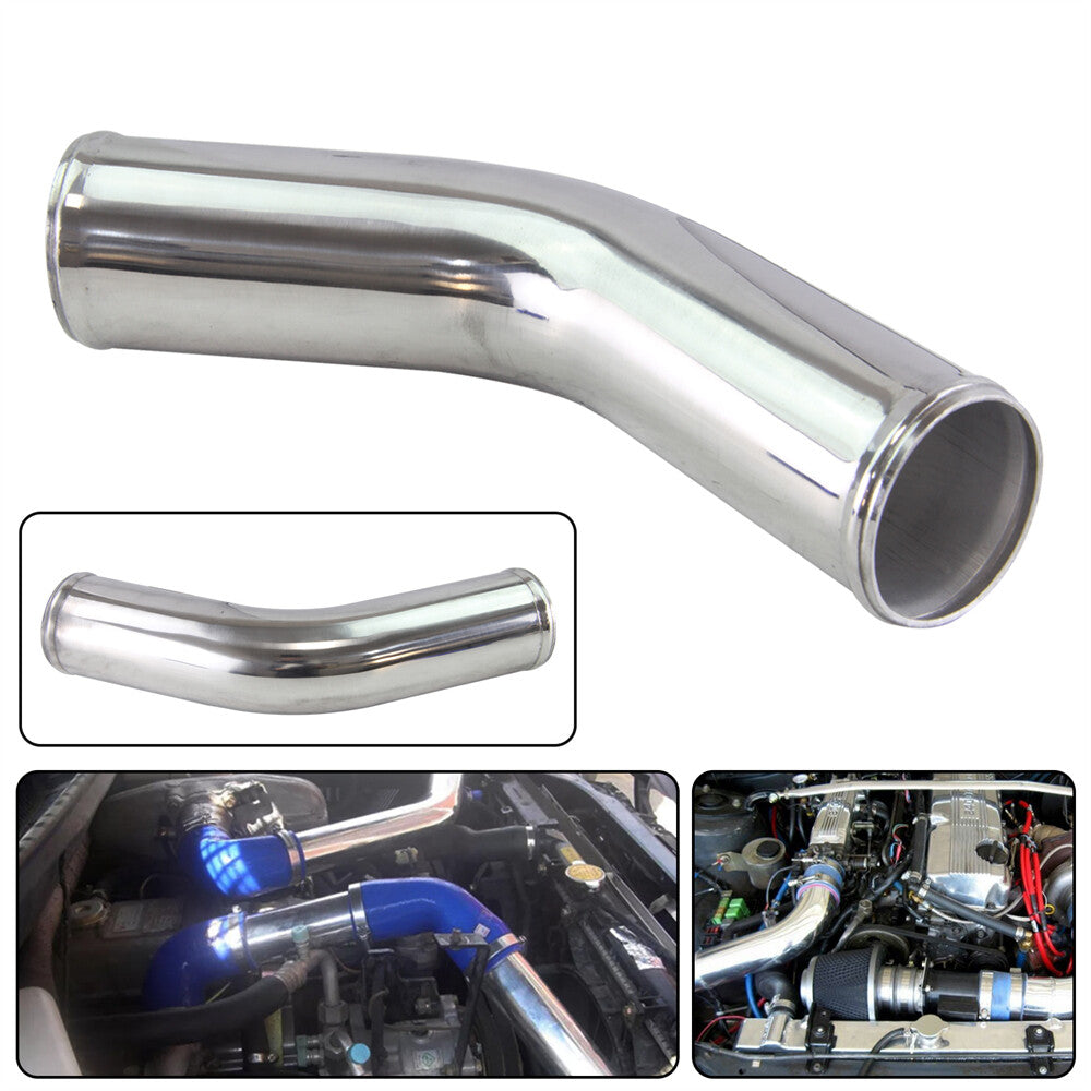 45 Degree 63mm 2.5 inch Aluminum Intercooler Intake Pipe Piping Tube Hose