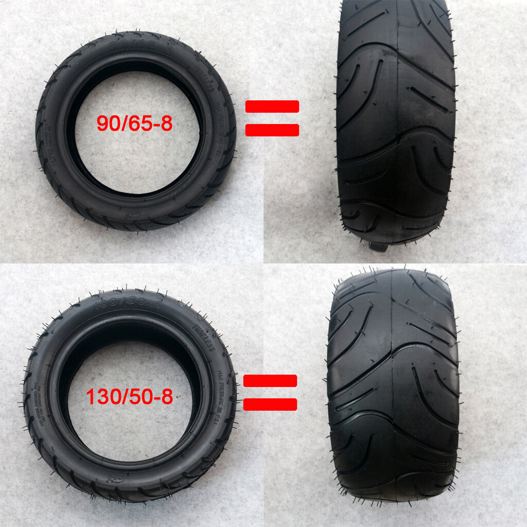 130/50-8 rear 90/65-8 front TireTubeless Tyres Monkey Buyang Electric Scooter