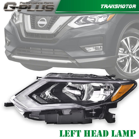 Suitable for 17-19 year old for Nissan Rogue factory halogen headlights, left side LH
