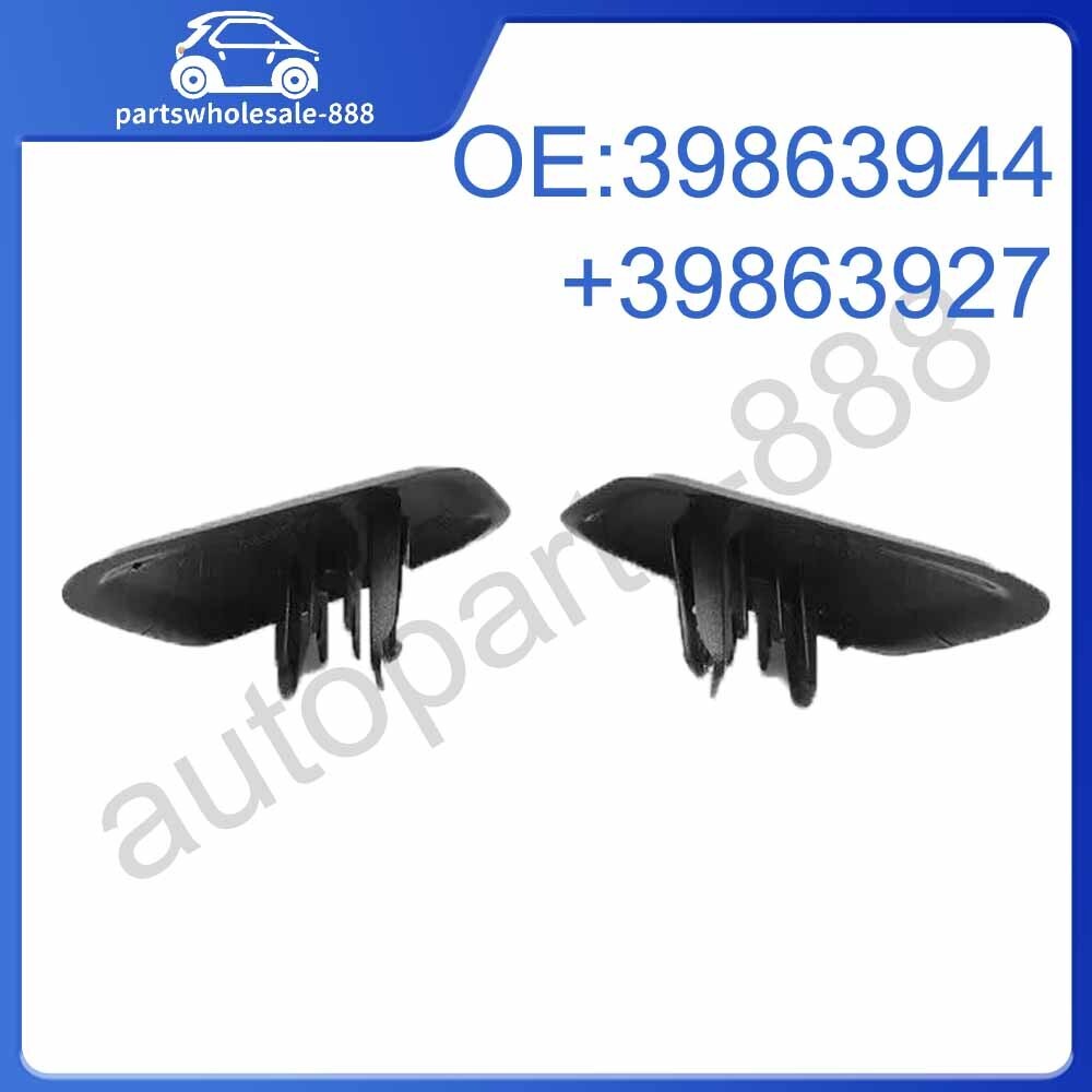 Front Left  Right Side Headlight Washer Spray Jet Cover for Volvo C30 2010-2013