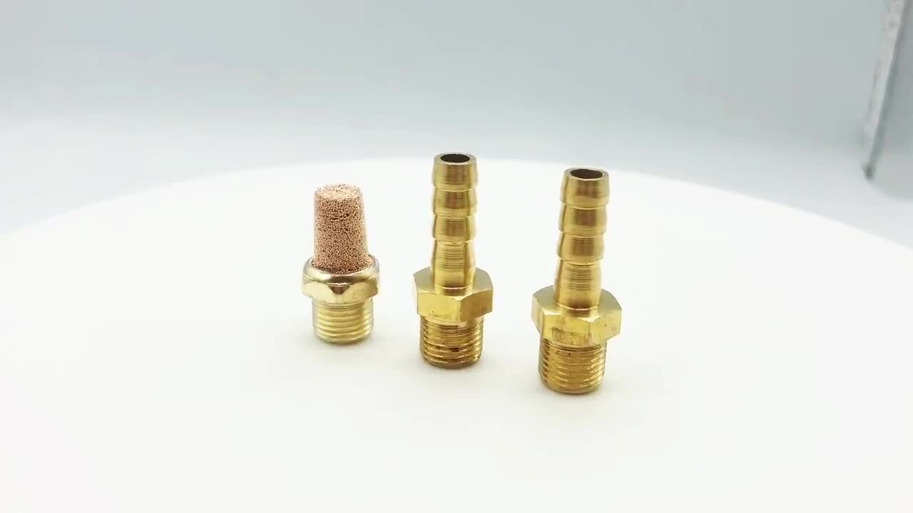 Connectors Brass Fitting For MAC Boost Control Solenoid Valve Sintered Air Vent