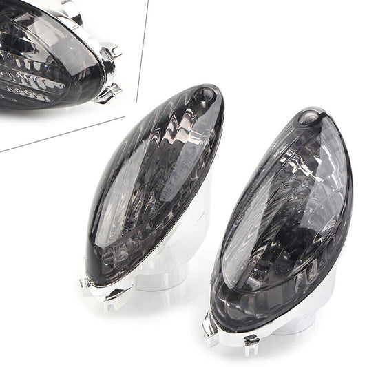 2X Smoke Turn Signal Indicator Light Lens for Suzuki Hayabusa GSX1300R 2008-10