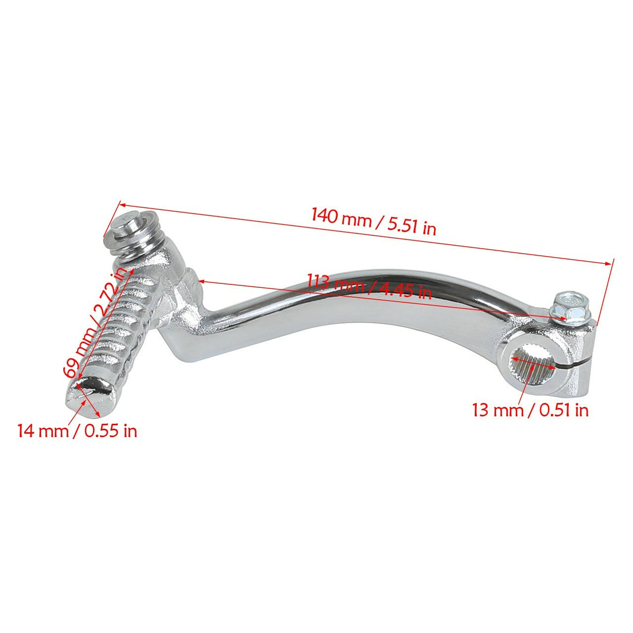13mm Kick Start Beginner Lever for GY6 125cc 150cc All-Terrain Vehicle, Four-Wheel Go-Kart, Slider