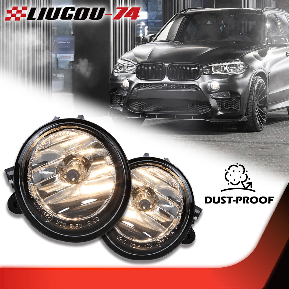 Front fog lights with bulbs (1 pair) suitable for BMW X5 F15 (2014, 2015, 2016, 2017, 2018-).