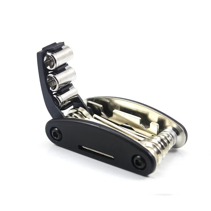 Multi-Function Motobike16 In1 for Mini Fold Repair Wrench Socket Screwdriver Tool