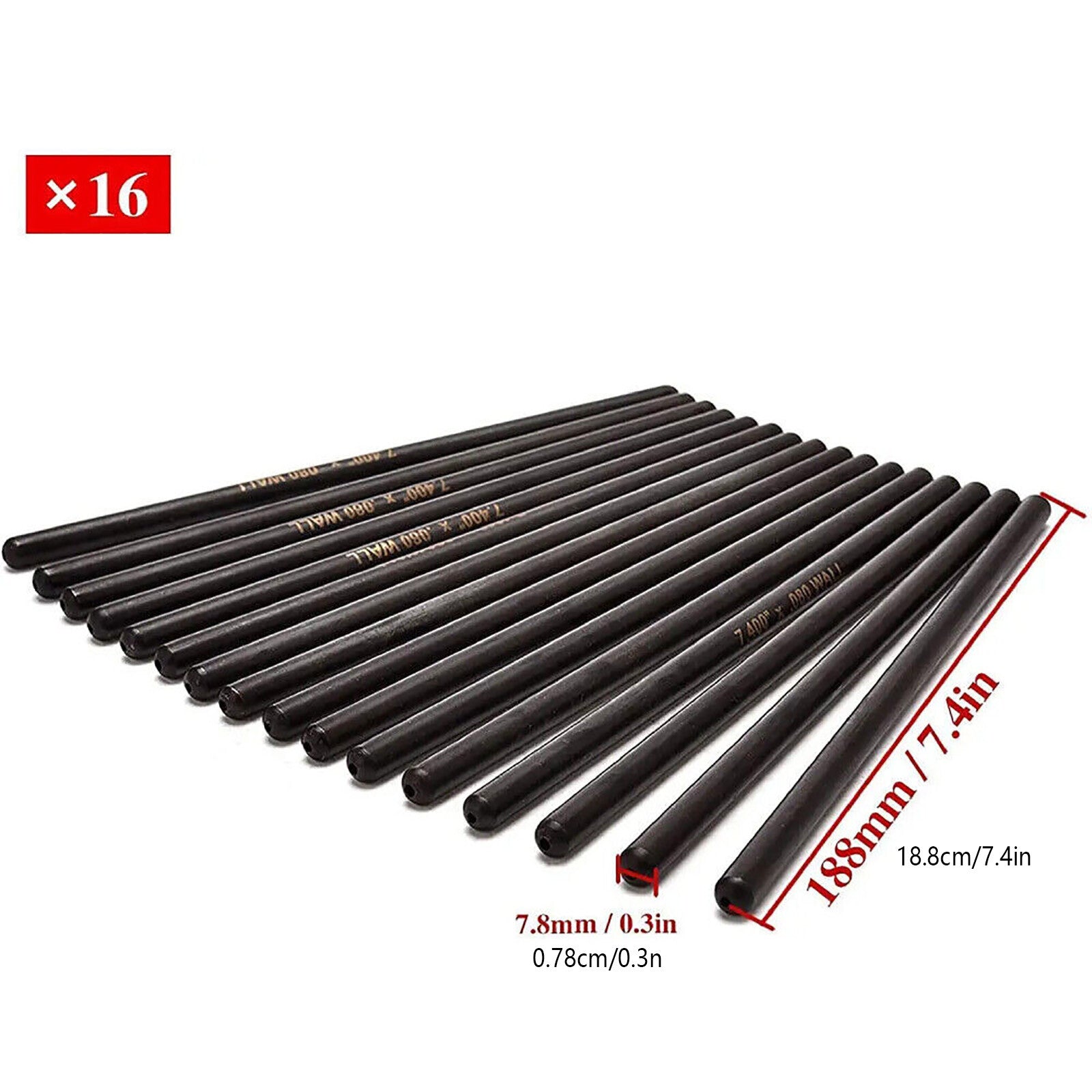 Lifters Set W/ Trays 7.400 Pushrods For LS1 LS2 LS3 LS6 LS7 LQ9 4.8 5.3 5.7 6.0L