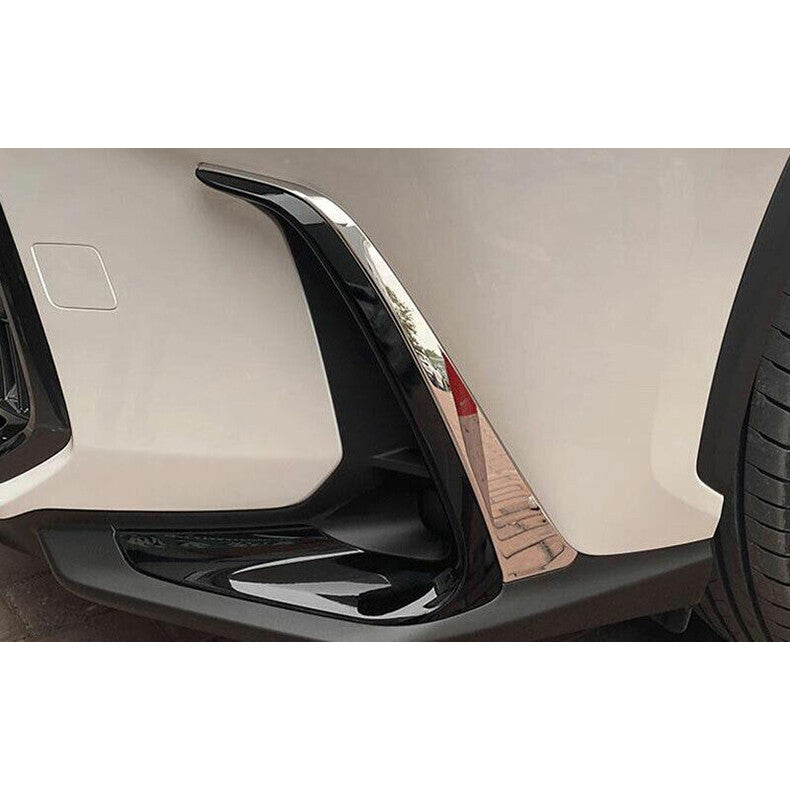 for Lexus NX250/350/h/450h 2022-23 Chrome Front Fog Light Lamp Cover Trim Strips