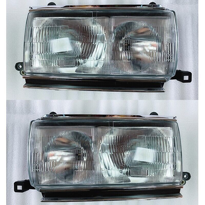 for Toyota for Land Cruiser FJ/LC80 1990-97 Headlight Set Crystal Clear Assembly 2X
