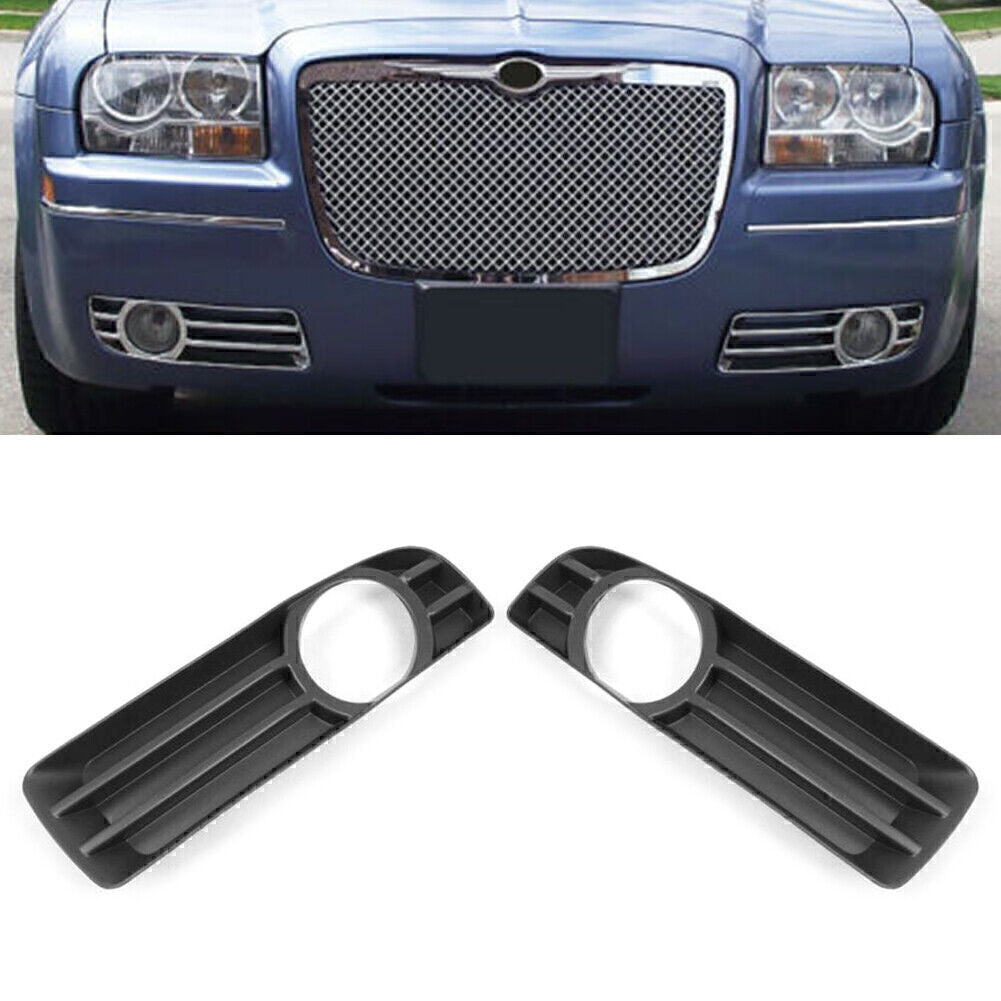 For 2005-2010 for Chrysler 300 04805930AA Pair Front Bumper Fog Light Lamp Bezel