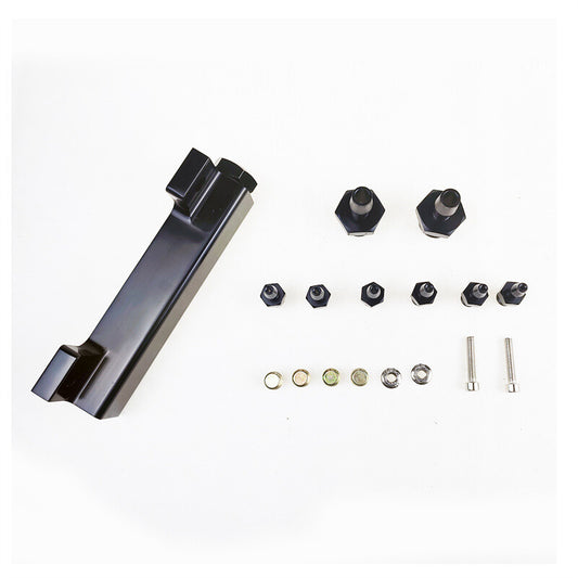 Black 6 Port Vacuum Block Intake Manifold Kit Fuel Gas Wastegate Turbo Boost