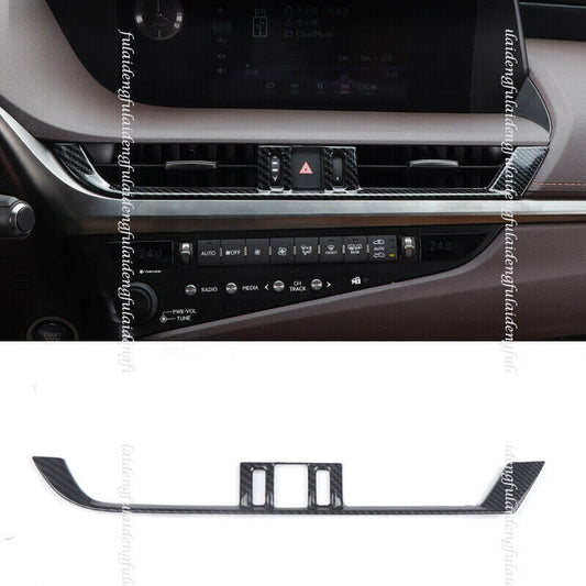 for Lexus ES350 300h 250 2019-2022 Carbon Look Center Air Vent Outlet Cover Trim