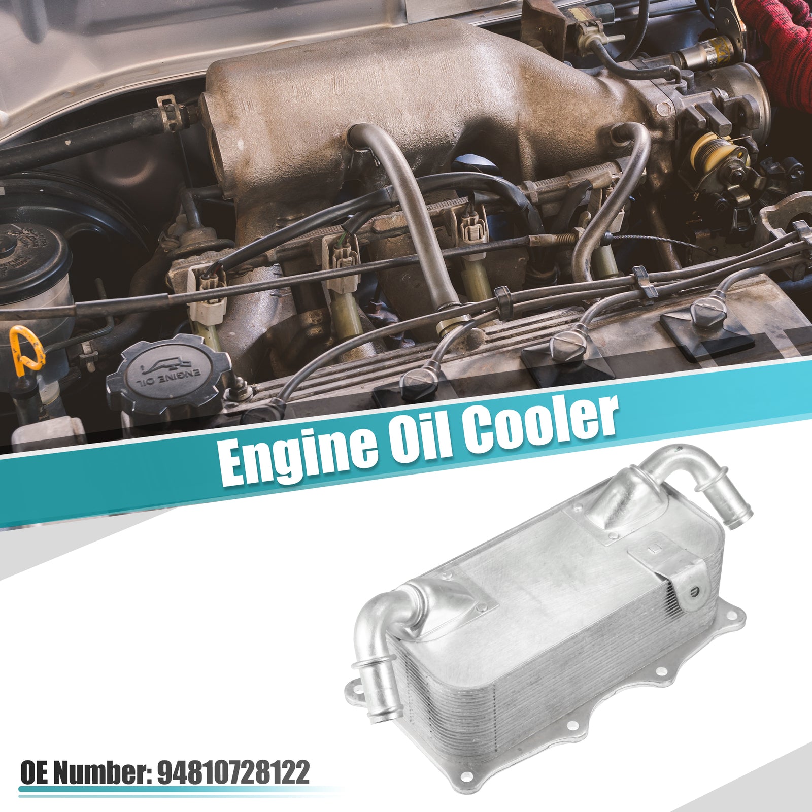 Automotive engine oil cooler housing assembly for Porsche for Cayenne for Panamera 94810728122