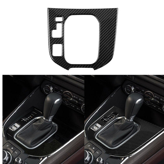 Carbon Fiber Interior Gear Shift Panel Cover Trim for Mazda CX-9 2016-2022
