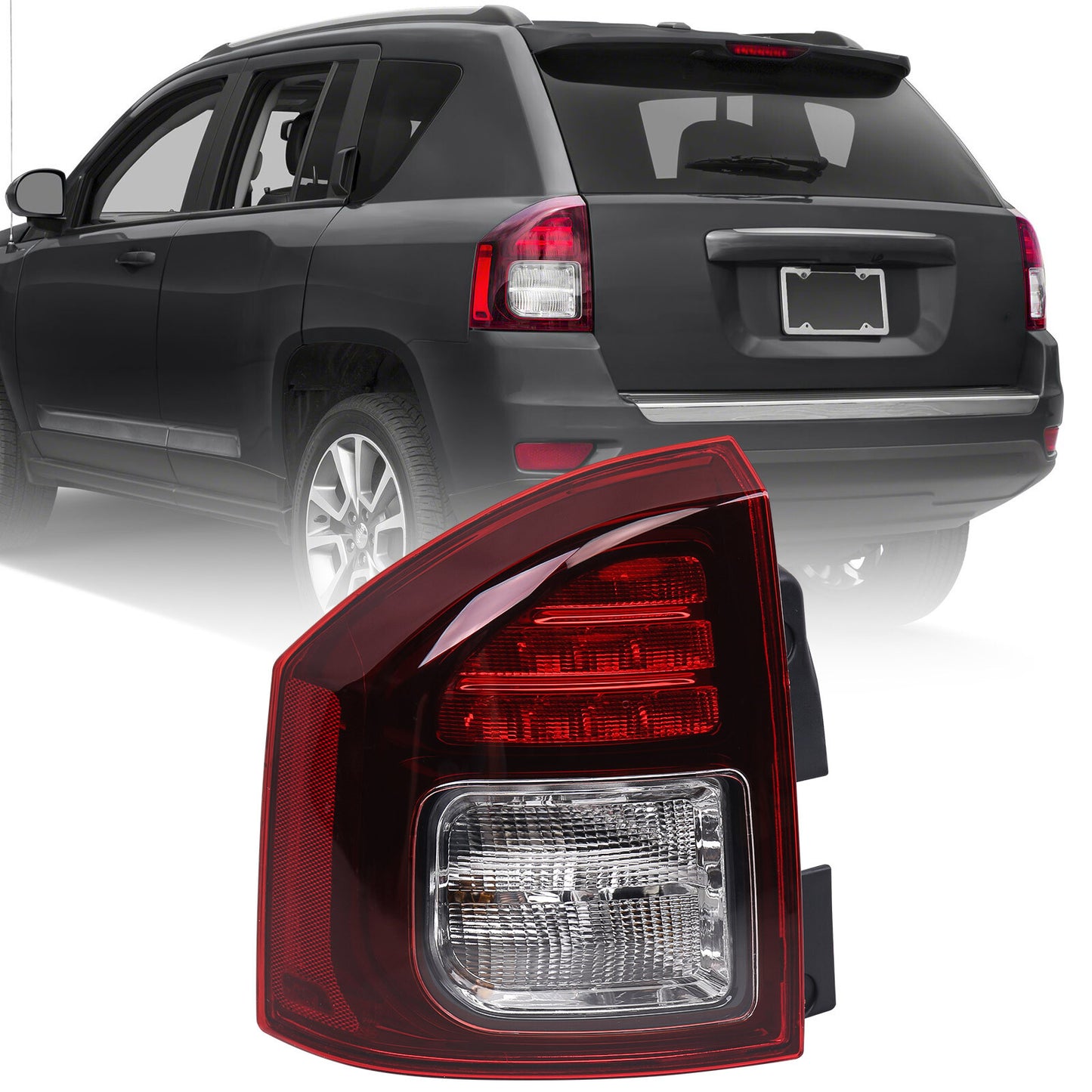 for Jeep Compass 2014 2015 2016 2017 Left Driver's Rear Light Assembly
