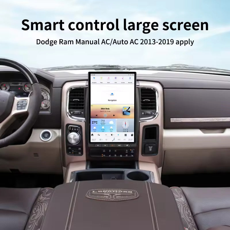 for Dodge for Ram 2014-2019 Android 13 for Tesla Style Vertical Screen 14.4 GPS Radio