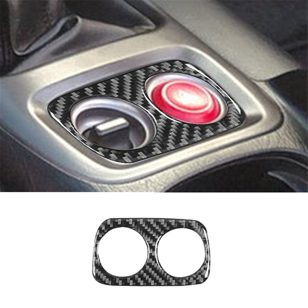 Double Flash Button Door Frame Trim Cover Carbon Fiber for Honda S2000 2000-2003