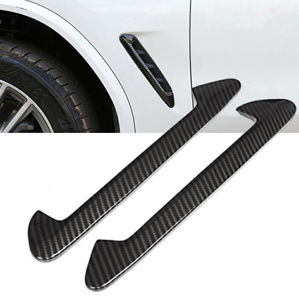 Side Marker Fender Air wing Vent Cover Fit for BMW X3 G01 X4 G02 18-20 Carbon Fiber