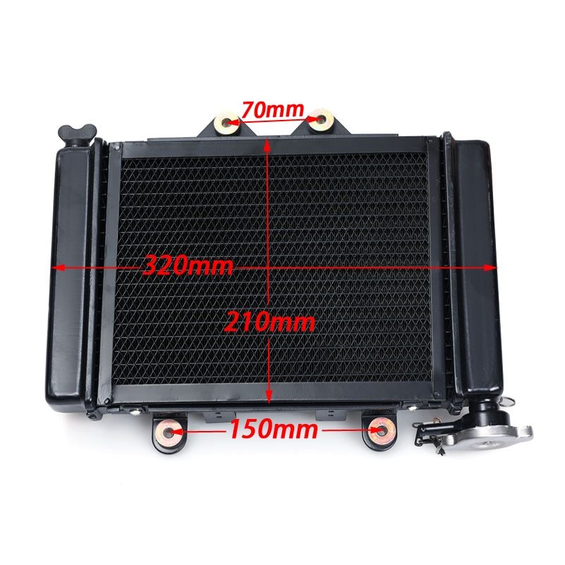 Water cooling engine Radiator cooling 12v fan motorcycle moto Quad ATV UTV parts