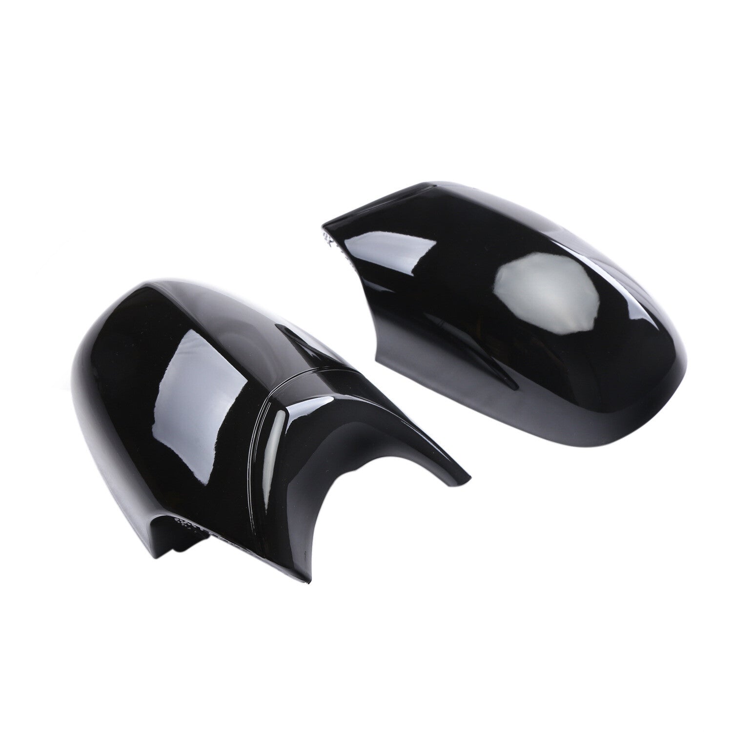 2x Gloss Black Side Mirror Cover Cap for BMW E87 E90 E91 08-11 E81 E82 2010-201