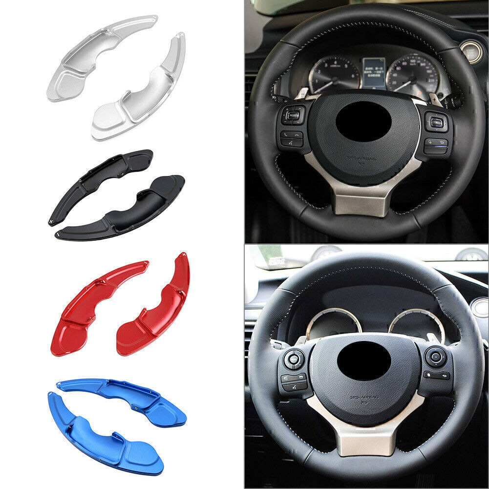2x Fit for Lexus RC NX IS Gear Shifter Steering Wheel Shift Paddle Extension