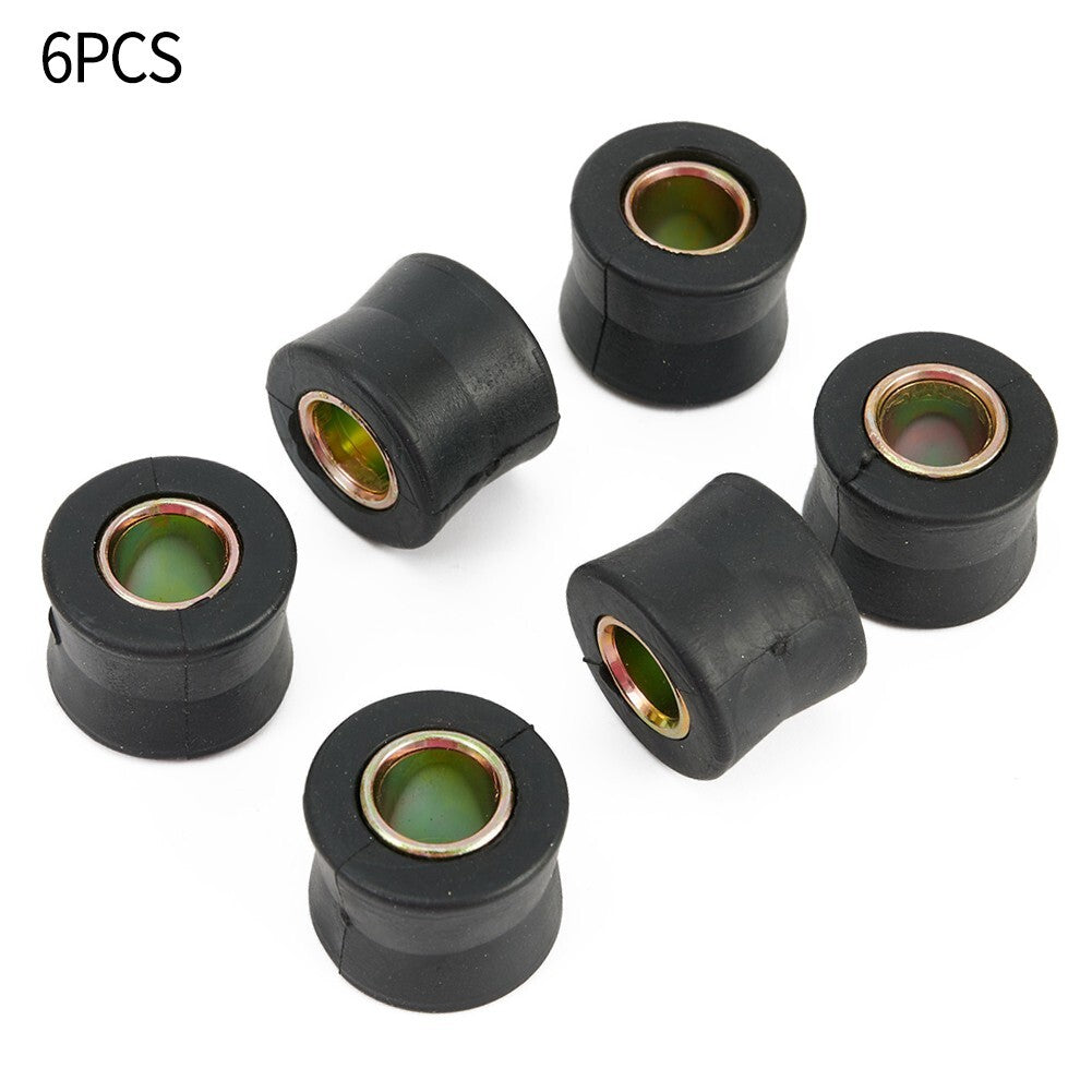 6pcs Bush Shock Absorber Bush Practical To Use 10mm Accessories Black Hot