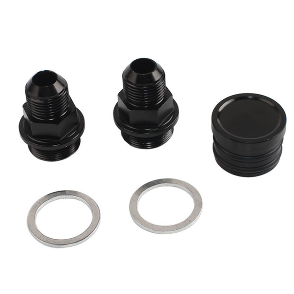 REAR BLOCK BREATHER FITTINGS AND PLUG FOR B16 B18C CATCH CAN M28 TO 10AN