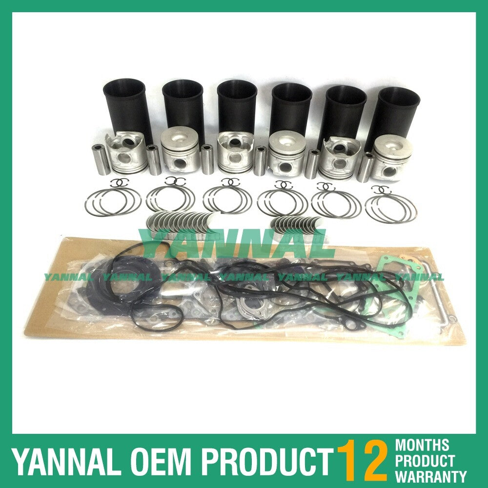 Overhaul and rebuild kit for Mitsubishi 6D16 and 6D16T for Hyundai forklifts and excavators.