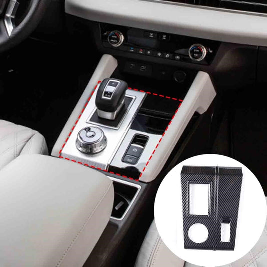 Carbon Fiber Style For 2022-24 for Mitsubishi Outlander Gear Shift Panel Cover Trim