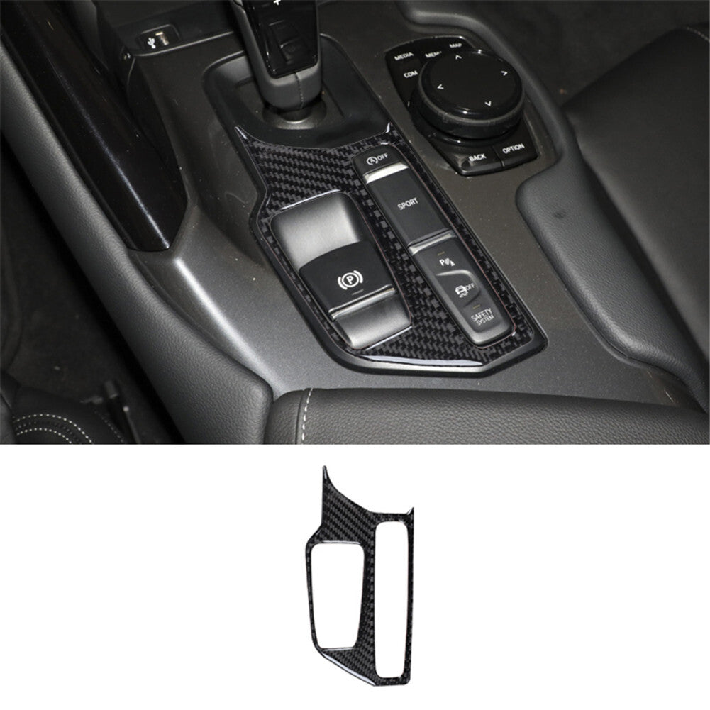 Carbon Fiber Gear Shift Cover Trim Sticker for Toyota Supra A90 2019-2022