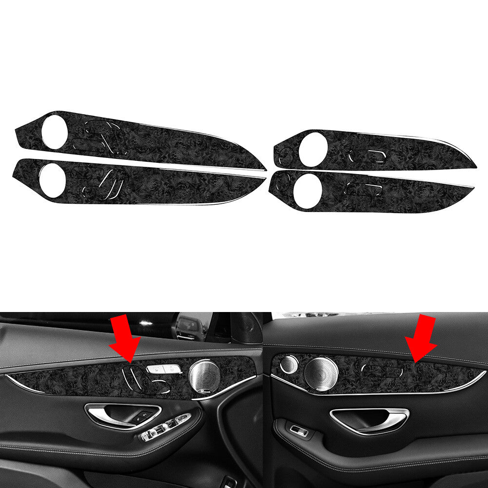 Interior Door Panel Cover Trim Fits for Benz C Class W205 14-21 GLC Class 2016-21