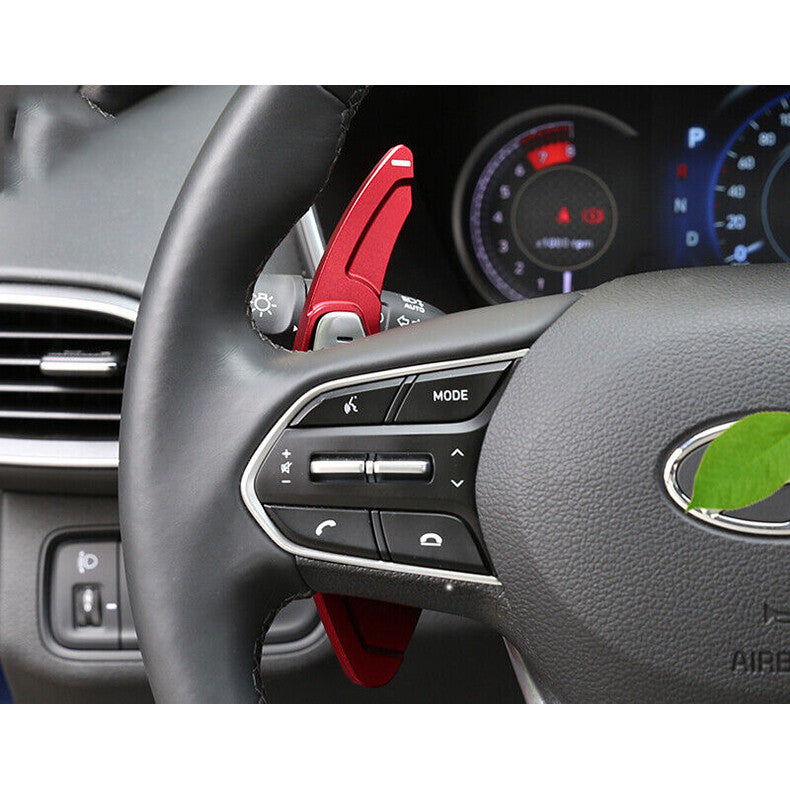 for Hyundai Santa Fe 2019-2022 Red Steering Wheel Shift Paddle Shifter Extension