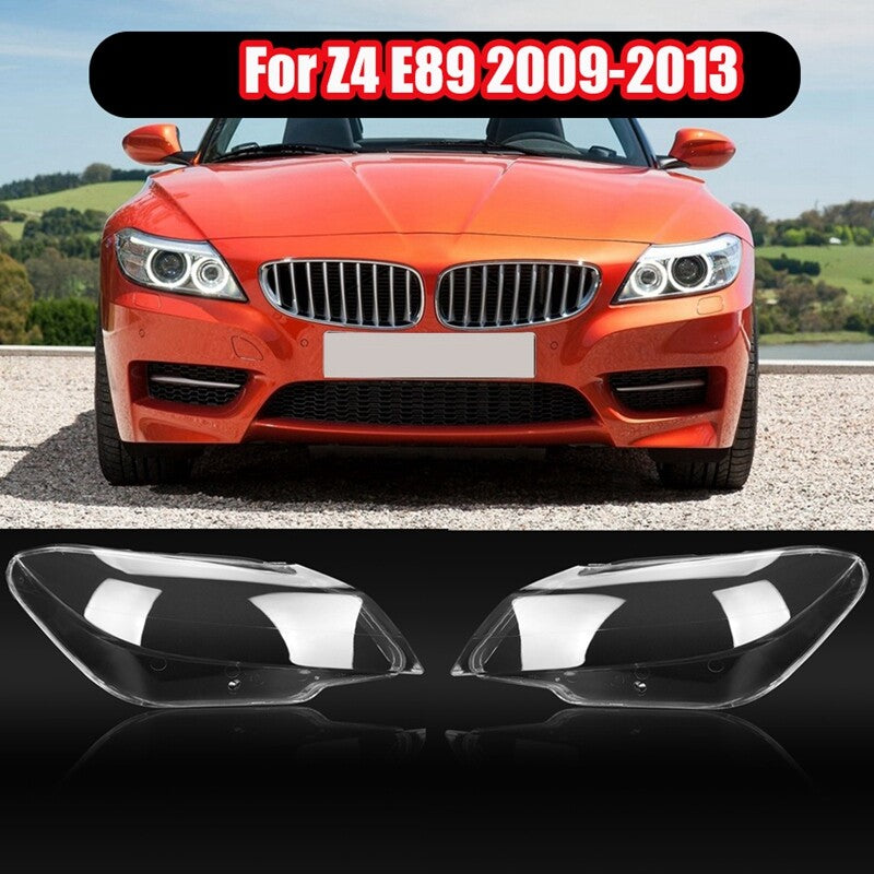 for BMW E89 Z4 2009 - 13 Headlight covers: left and right transparent