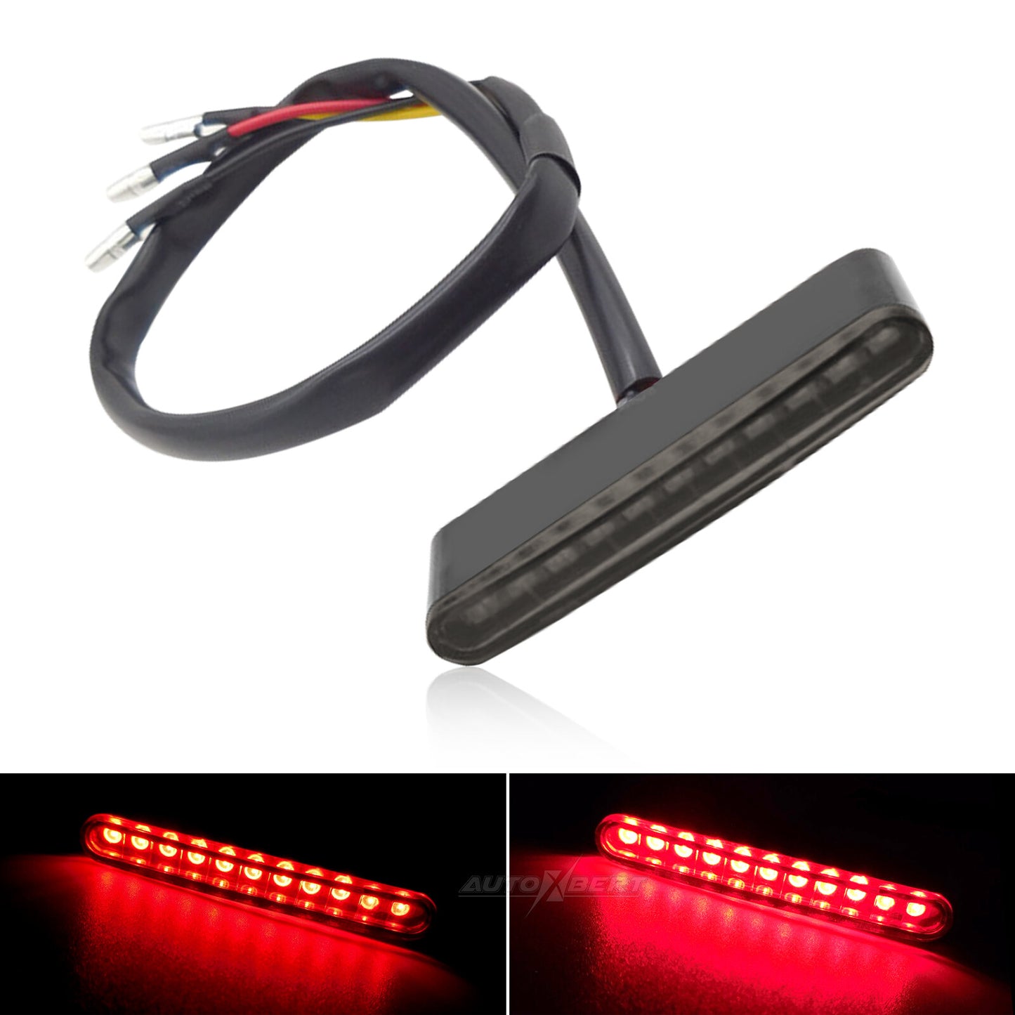 Universal for Mini Motorcycle Bike 11LED Red Tail Rear Stop Brake Light Running Lamp