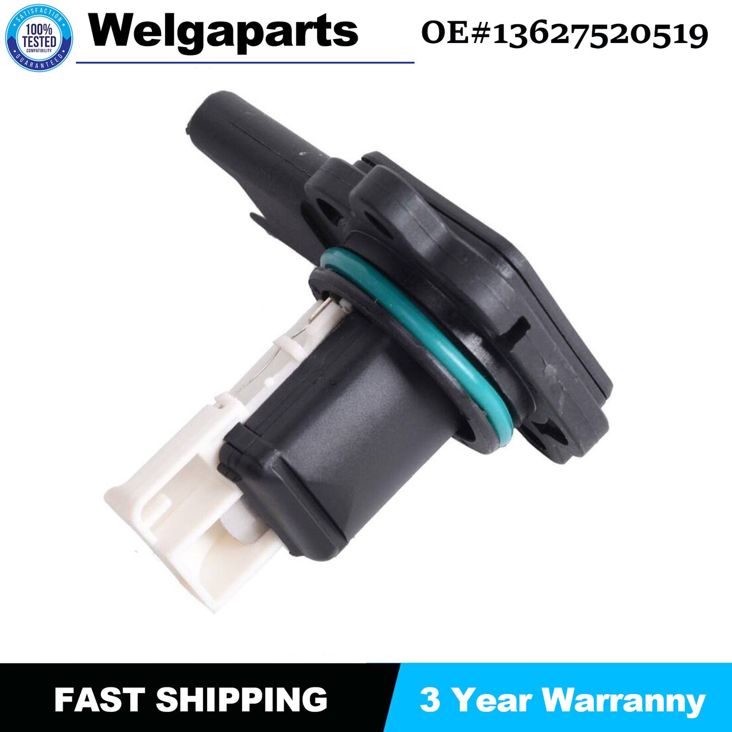 1PCfor for BMW 2004-2008 E90 E60 Z4 2.5/3.0L 13627520519 MAF Mass Air Flow Sensor