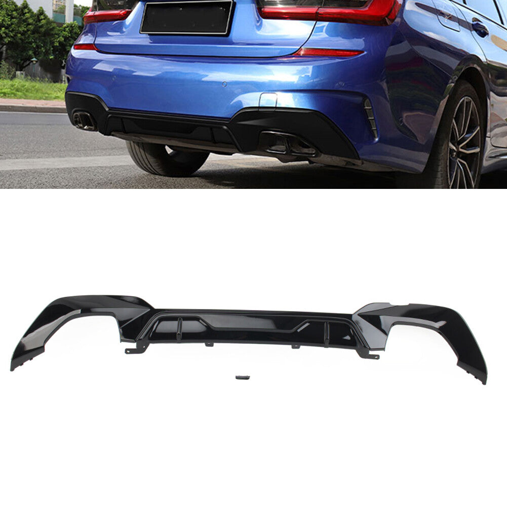fits for BMW 3 Series G20 G21 G28 2019+ Rear Bumper Lip Diffuser Lip