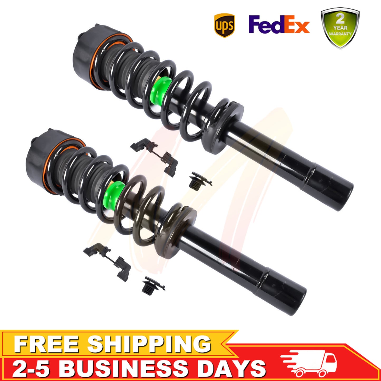 2 rear left and right shock absorbers with Magneride Fit 2009-2015 for Cadillac CTS 3.6L